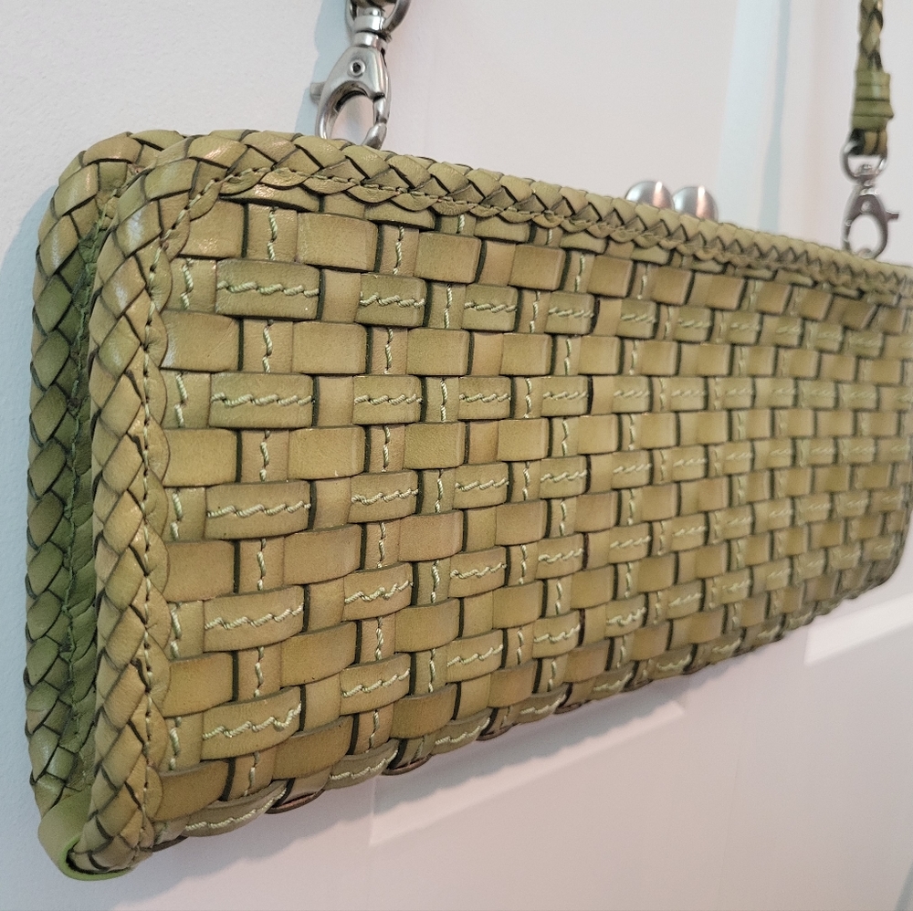 Elliott lucca woven leather handbag